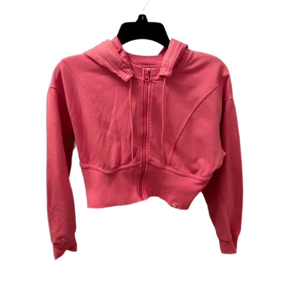 JoyLab Pink Cropped Zip-Up Hoodie - Size XS